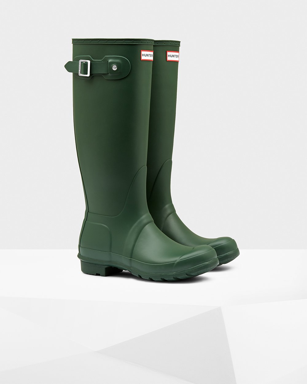 Hunter Mujer Original - Botas de Lluvia Verde - 701-AQBKXJ